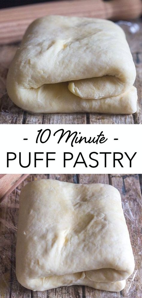 Make Puff Pastry, Homemade Puff Pastry, Puff Pastry Recipe, Pastries Recipes Dessert, Pastry Recipe, Puff Pastry Dough, Puff Pastry Recipes, Pastry Desserts, Think Food