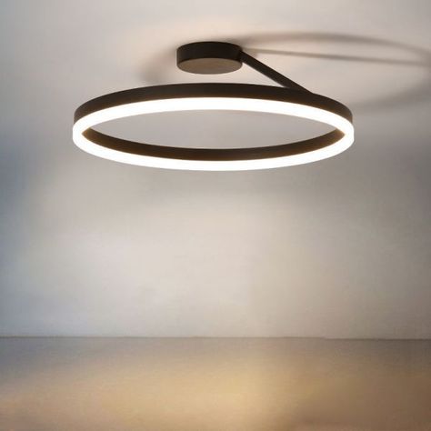 Lights In Bathroom Ceiling, Minimal Ceiling Lights, Black Ceiling Fixtures, Off Centered Ceiling Light, Flat Light Fixture Ceilings, Light Fixtures For Bedroom Ceiling, Modern Black Ceiling Light, Study Ceiling Light, Halo Lights Ceiling