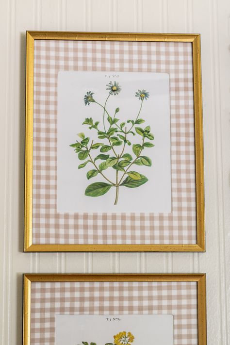 Custom Fabric Picture Frame Mats + Free Botanical Prints - Sincerely, Marie Designs Free Botanical Prints, Simple Decorating, Picture Frame Mat, Fabric Frame, Nursery Room Inspiration, Fabric Pictures, Nursery Inspo, Frame Matting, Big Girl Rooms