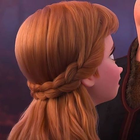 Anna Frozen 2 Hair, Princess Anna Hair, Anna Frozen Hair, Frozen Musical, Anna Hair, Frozen 2 Anna, Anna And Kristoff, Frozen Hair, Disney Hair