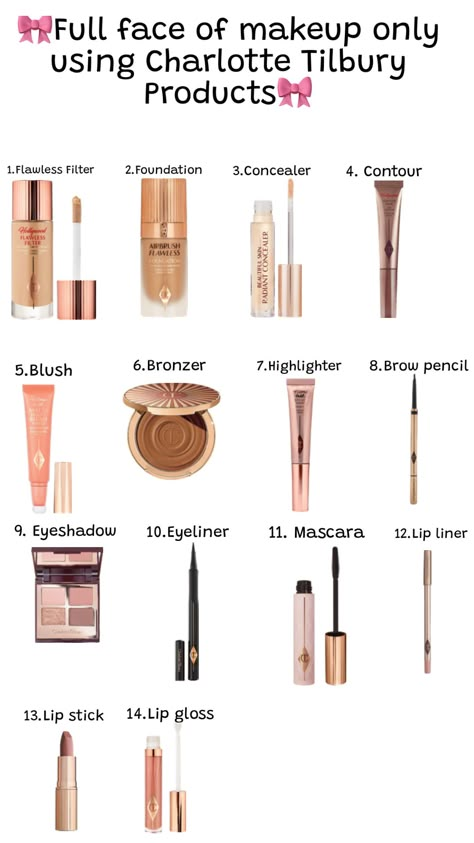 Charlotte Tilbury has everything❤️#fyp #charlottetilbury #charlottetilburymakeup #charlottetilburyinspo Charlotte Tilbury Makeup Routine, Full Face Of Charlotte Tilbury, Charles Tilbury, Charlotte Tilbury Makeup Products, Charlotte Tilbury Concealer, Charlotte Tilbury Looks, Glow Up For School, Charlotte Tilbury Products, Sephora Wishlist