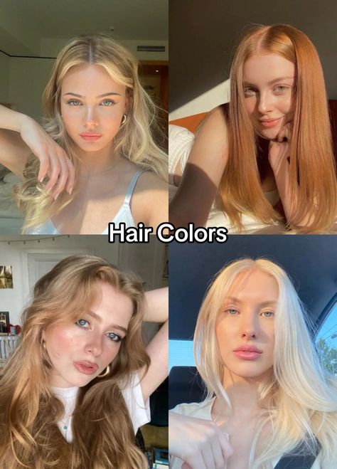 Light Spring color analysis identifies individuals with warm, light features, such as peachy or golden skin tones, light eyes, and light to medium hair. Ideal colors include pale peach, light coral, soft lemon, mint green, and light aqua. Avoid dark, muted, or overly cool colors. Famous Light Spring: Amanda Seyfried. Best Hair Color For True Spring, Best Hair Colors For Light Spring, Light Spring Hair Color Palette, Hair Color For Light Spring Skin Tone, Light Spring Color Palette Hair Colors, Light Spring Brunette, Bright Spring Blonde Hair, Light Spring Blonde Hair, Bright Spring Hair Color Ideas