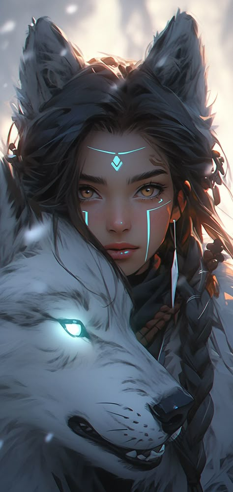 by @suri Magical Wolf, Wolf People, Anime Wolf Drawing, Fantasy Wolf, Anime Show, Wolf Girl, Anime Wolf, Fantasy Creatures Art, Mythical Creatures Art