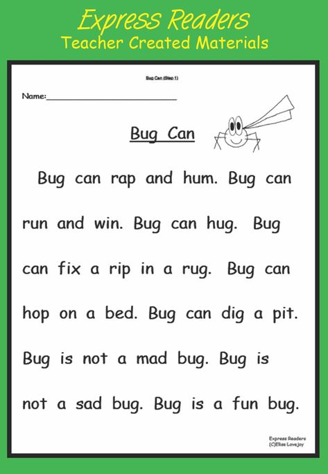 Cvc Phonics, Phonics Reading Passages, Cvc Words Worksheets, Reading Comprehension For Kids, Cvc Words Kindergarten, Cvc Word Activities, Fluency Passages, Cvc Word Families, Kindergarten Reading Activities