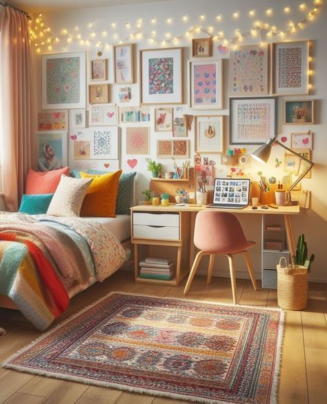 Bedroom Inspo Modern, Dorm Room Organization Ideas, Bedroom Design Board, Comfy Furniture, Aesthetic Dorm Room, Girls Bedroom Colors, Layered Bedding, Fall Bedroom Ideas, Cozy Lighting