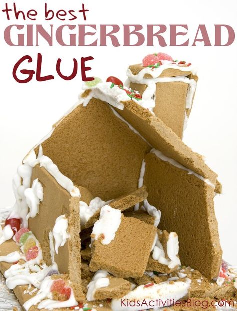 Gingerbread Glue, Gingerbread House Glue, Gingerbread House Icing, Gingerbread House Recipe, Cool Gingerbread Houses, Recipe For Christmas, Gingerbread House Parties, Gingerbread Party, Icing Frosting