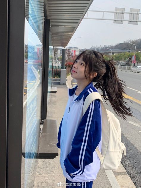 School Sports Outfits, Fighter Girl, Japan Aesthetic, Korean Aesthetic, Korean Girl Fashion, Pretty Selfies, Daily Look, Street Fighter, More Pictures