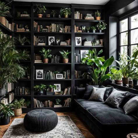 17+ Reading Corner Ideas For Adults: Cozy Ideas To Create Your Dream Space 16 Reading Corner For Adults, Adult Reading Nook, Jungle Library, Dream Library Cozy Reading Room, Reading Room Ideas Cozy, Home Library Design Cozy, Reading Corner Ideas For Adults, Reading Nook Ideas For Adults, Library Book Nook