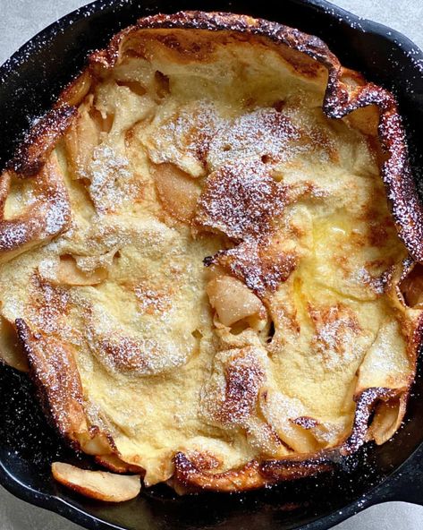 German Apple Pancake Recipe | The Kitchn German Apple Pancake Recipe, Easy Weekend Breakfast, Oven Pancake, German Apple Pancake, Dutch Baby Pancake Recipe, Apple Pancake Recipe, Oven Pancakes, Puff Pancake, German Pancakes