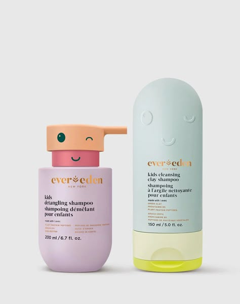 Kids Shampoo Packaging, Clay Shampoo, Kids Skin Care, Shampoo Packaging, Kids Packaging, Baby Products Packaging, Sephora Skin Care, Cosmetic Packaging Design, Straight Hair Bundles