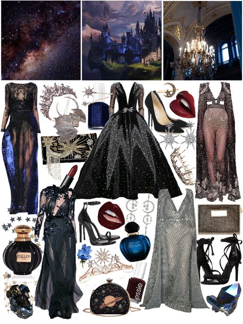 Night Court Outfit, Court Outfit Ideas, Acotar Birthday, Night Court Fashion, Acotar Outfits, Night Court Aesthetic, Acotar Party, Acotar Fashion, Fae Ball