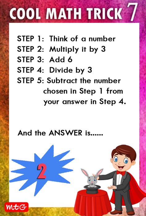 Math Magic Tricks, Trick Your Friends, Number Tricks, Maths Tricks, Cool Math Tricks, Math Magic, Math Riddles, Funny Mind Tricks, Math Tutorials