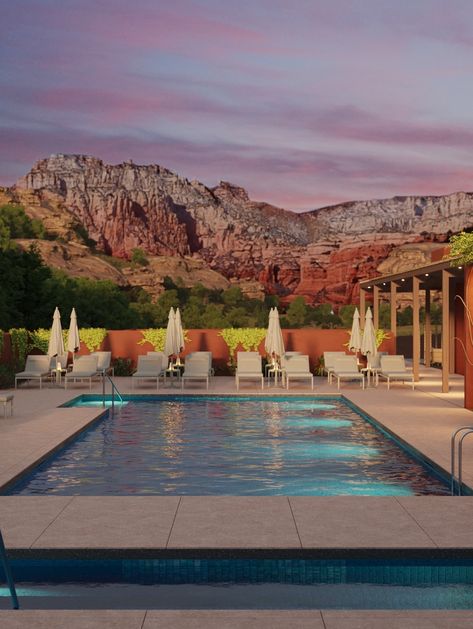 Arizona Spa Resorts, Sedona House, Sedona Spa, Arizona Spa, Sedona Resort, Arizona Resorts, Luxury Massage, Desert Vacation, Arizona Aesthetic