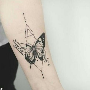 Geometric Butterfly Tattoo, Car Design Ideas, Origami Tattoo, Unique Butterfly Tattoos, Tattoo Words, Butterfly Tattoo Meaning, Geometric Butterfly, Butterfly Tattoos For Women, About Butterfly