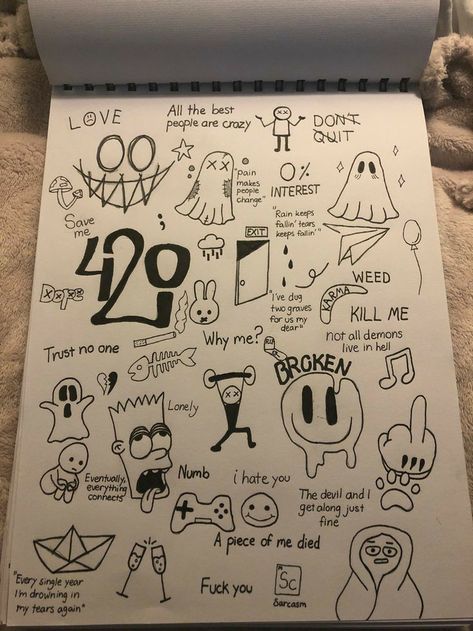 Notebook Drawing, Hand Doodles, Doodle Pages, Meaningful Drawings, Graffiti Style Art, Easy Doodle Art, Easy Doodles Drawings, Easy Drawings Sketches, Graffiti Drawing