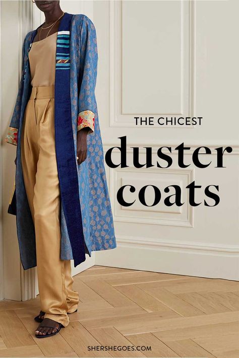 Duster Coats Linen Duster Outfit, Linen Duster Coat, Duster Coats For Women, House Coats For Women, Duster Coat Pattern, Dusters For Women, Duster Coat Outfit, Linen Coats Women, Duster Cardigan Outfit