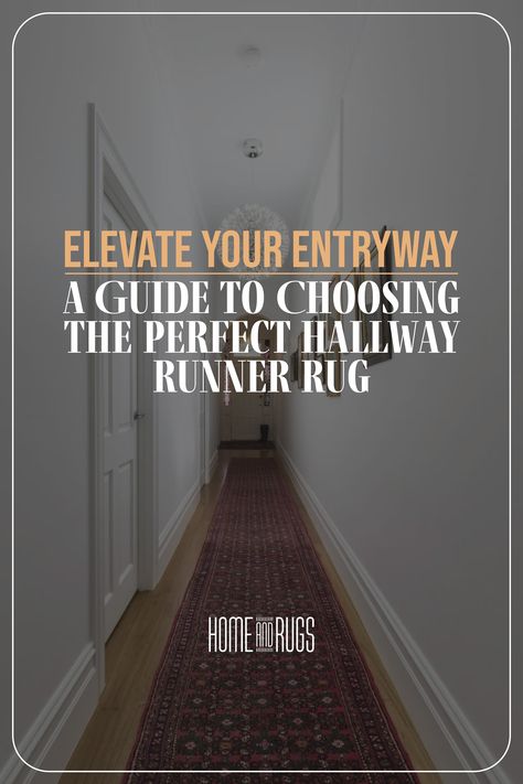 Your entry hallway sets the tone for your entire home. It's the first space guests see and the place where you're welcomed after a long day. Don't let this essential area be an afterthought. Transform your hallway into a stunning and inviting space by adding a carefully chosen runner rug. In this guide, we'll take you through the steps to select the best runner rug for your hallway. Runner In Hallway Entryway, Apartment Hallway Runner, Narrow Entry Rug, Long Hallway Rug Ideas, Long Runner Rug Entryway, Hallway With Runner, Hallway Rugs Ideas, Hallway Runners Ideas, Fromt Doors