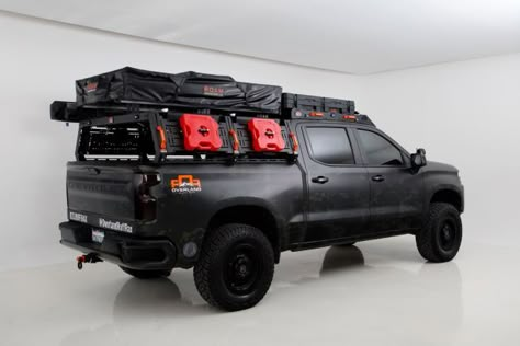 Chevy 2500hd Overland, Tundra Roof Rack, Diy Overland Truck Rack, Silverado Overland Build, Ford F150 Overland Build, Ford Ranger Overland Build, Overland Ram 1500, Chevy Silverado Overland Truck, Tundra Overland Build