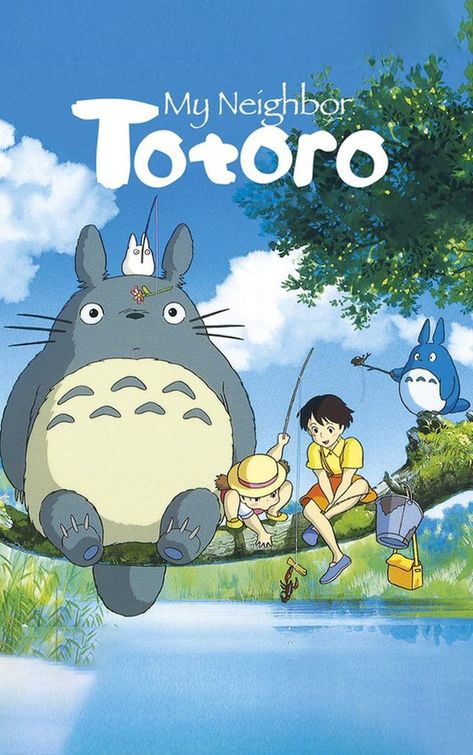 Totoro Movie, Cover Manga, Totoro Poster, Studio Ghibli Films, Totoro Art, Art Studio Ghibli, Neighbour Totoro, Studio Ghibli Poster, Personajes Studio Ghibli