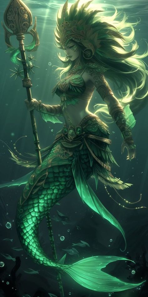 Siren Creature, Sea Creatures Art, Mermaid Artwork, Mythical Creatures Fantasy, Fantasy Mermaids, Dragon Artwork Fantasy, Mermaid Pictures, 100k Followers, Fairy Artwork