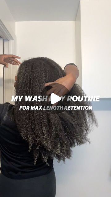 Shaneal Wilson • Natural Hair + Beauty on Instagram: "My full wash day routine for max length retention! 🤩

My wash day consists of: Prepoo + pre-detangle, Shampoo, DIY hair mask and deep condition. 

Here are some additional wash day tips for maximizing length retention: 

- Section Hair: Divide hair into manageable sections for easier washing and detangling. This allows you to keep your hair organized and throughly detangle the hair prior to shampooing. 

Sulfate-free Shampoo: Gently cleanse scalp, avoiding over-drying the hair length. I like to use moisturizing shampoos to help me cleanse my hair without stripping away my natural oils. 

Wash your hair with WARM not HOT water: washing your hair with warm water (especially as a low porosity girly like me) helps lift the cuticle layer to Natural Hair Wash Day Routine, Wash Day Routine Natural, Prepoo Natural Hair, Pre Poo Natural Hair, Moisturizing Hair Mask, Longer Hair Faster, Hair Product Organization, Natural Hair Shampoo, Best Hair Mask