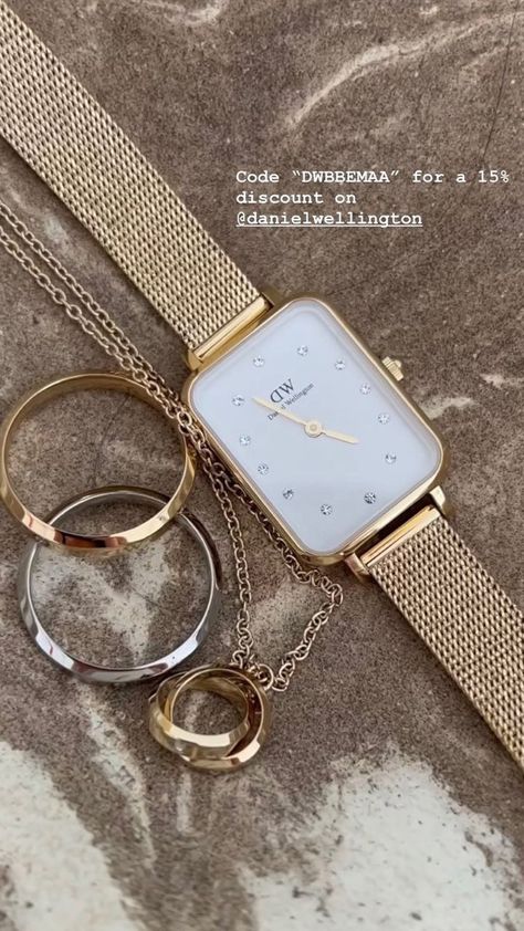 Daniel Wellington Gold Watch, Danielwellington Watches, Golden Watch, Daniel Wellington Watch, Dream List, Spring Mood, New Watch, Rose Gold Watch, Daniel Wellington