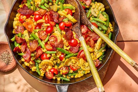 Succotash Recipe, Recipe Vegetables, American Dinner, Vegetarian Mains, Breakfast Party Foods, Easy Dinner Casseroles, Dinner Side, Dinner Club, Breakfast Party