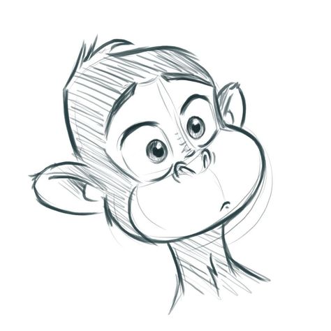 Late Night Sketch, Part 1 #sketch #photoshop #monkey #chimp #doodle Monk Cartoon, Night Sketch, Illustration Design Graphique, Monkey Drawing, Photoshop Sketch, Sketch Photoshop, Cartoon Monkey, Animation Sketches, Drawing Cartoon Characters