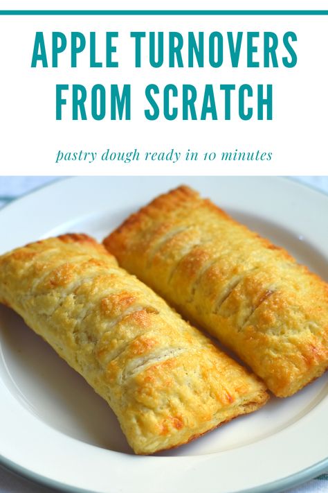 Apple pie/Apple turnovers made from scratch! You can make this easy apple pie /apple turnovers in less than two hours! It only take less than 10 minutes to prepare the pastry dough.. The Apple turnovers puff pastry dough can be made with flour ,water, butter, salt and sugar. The few simple tips while making the dough is the key for making the perfect turnovers :) Complete recipe with step by step video will help you make the best apple turnovers/ apple pies. Butter Pastry Dough, Apple Flips Recipes, Sourdough Apple Turnovers, Apple Pie Pastry Recipe, Easy Apple Pastry Recipes, Turnover Dough Recipe, Turn Over Recipe, Apple Turnovers With Pie Crust, Turnovers With Pie Crust