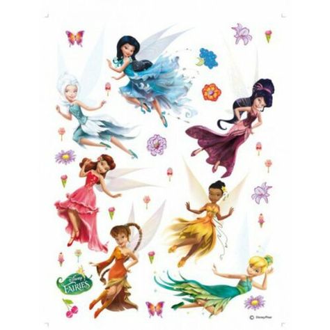 Disney Wall Stickers, Tinkerbell Characters, Disney Faries, Tinkerbell Wallpaper, Disney Fairies Pixie Hollow, Disney Mignon, Tinkerbell And Friends, Tinkerbell Disney, Tinkerbell Fairies