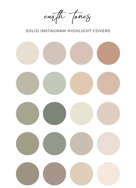 Earth Tone Instagram Highlight Cover, Light Beige Colour Palette, Earth Tone Neutral Color Palette, Organic Neutral Color Palette, Creme Colour Palette, Earth Tones Color Pallete, Colour Palette Neutral Earth Tones, Earth Tones Color Scheme, Neutral Sage Color Palette