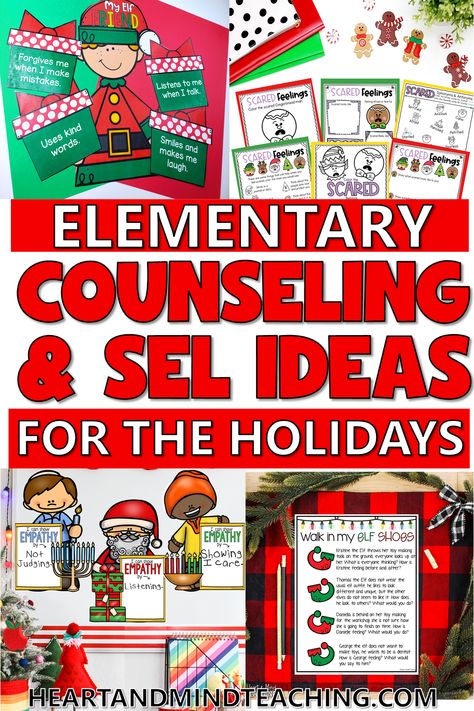 Festive Counseling and SEL Ideas for the Holidays for Your Elementary Classroom Christmas Counseling Activities, Generosity Activities, School Values, Teaching Empathy, School Counseling Activities, Friendship Skills, School Counseling Lessons, School Social Worker, Counseling Lessons