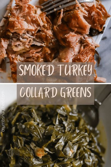 Easy Collard Greens, Collard Greens With Smoked Turkey, Collard Greens Recipe Soul Food, Best Collard Greens Recipe, Greens With Smoked Turkey, Easy Collard Greens Recipe, Cooking Collard Greens, Greens Recipe Soul Food, Southern Style Collard Greens