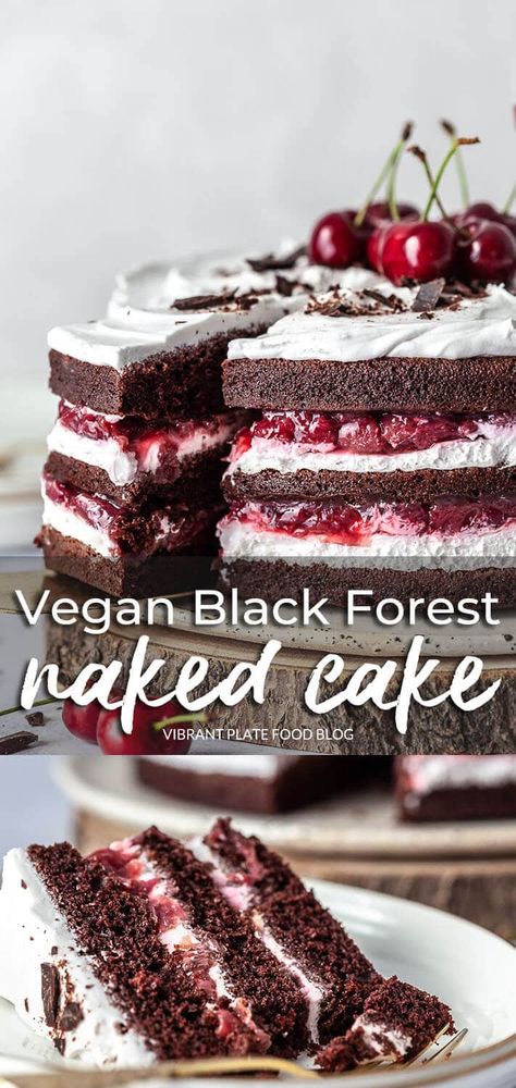 Dairy Free Black Forest Cake, Vegan Black Forest Cupcakes, Vegan Black Forest Gateau, Vegan Chocolate Cherry Cake, Vegan Black Forest Cake, Vegan Birthday Desserts, Vegan Black Forest, Dairy Free Birthday Cake, Dairy Free Cakes