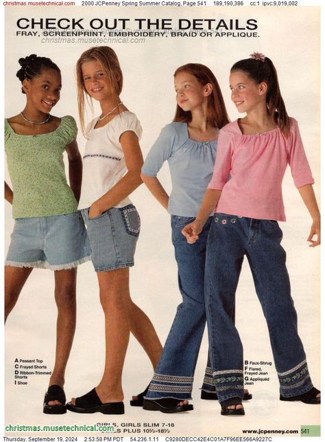 2000 JCPenney Spring Summer Catalog, Page 541 - Catalogs & Wishbooks Early 2000s Kids Clothes, 2000s Kids Fashion, Aquamarine Party, 90s Magazine Fashion, Kawaii Moodboard, Jcpenney Catalog, Ghost Oc, 90s Teen Fashion, 2000 Nostalgia