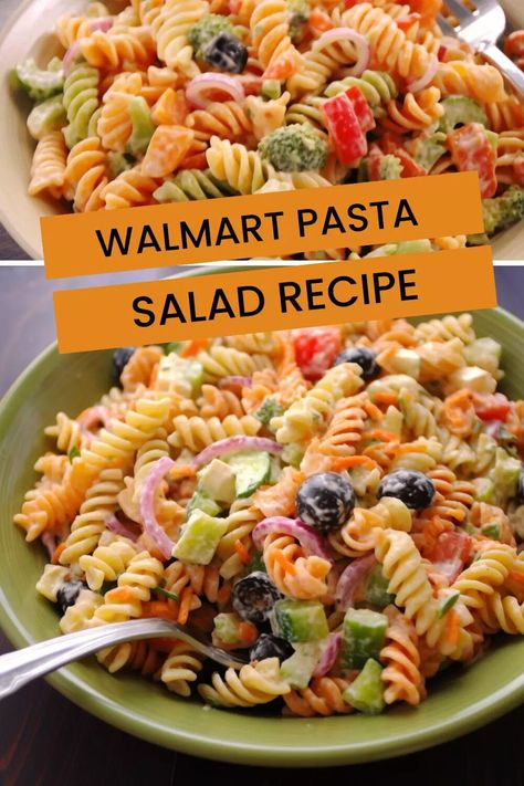 Walmart Pasta Salad Recipe – Hungarian Chef Cold Pasta Dishes, Delicious Pasta Salad, Vegetable Puree, Salads Pasta, Rotini Pasta, Ambrosia Salad, Cold Pasta, Pasta Salad Recipe, Delicious Pasta