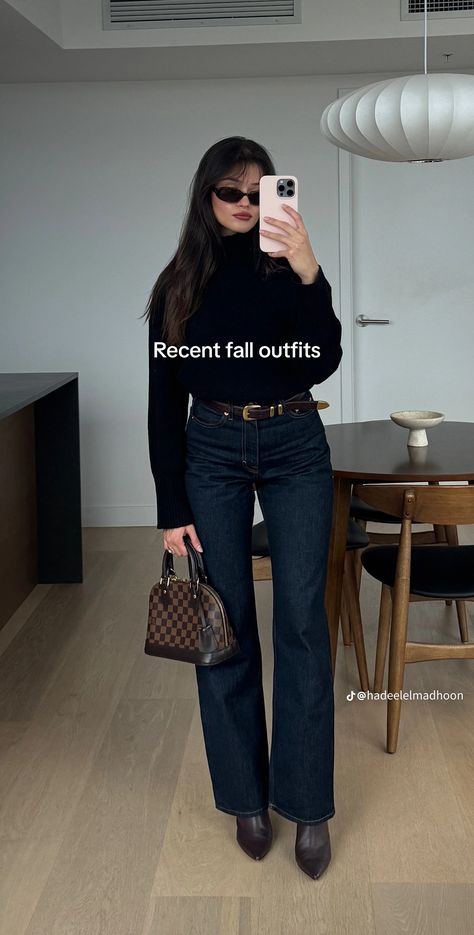 Women’s Black Button Down Shirt Outfit, Dark Blue Jeans Winter Outfit, Dark Denim Straight Leg Jeans Outfit, Wide Leg Jeans Shoes Winter, Medium Jeans Outfit, Dark Blue Straight Leg Jeans Outfit, Dark Blue Shoes Outfit, Dark Denim Jeans Outfit Winter, Outfit Ideas With Dark Blue Jeans