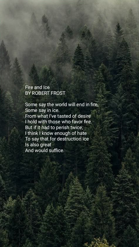 Fire And Ice Poem Robert Frost, Twilight Wallpaper Quotes, Robert Frost Aesthetic, Twilight Phone Wallpaper, Twilight Quotes Aesthetic, Fire And Ice Robert Frost, Fire And Ice Aesthetic, Book Quote Wallpapers, Twilight Wallpaper Iphone