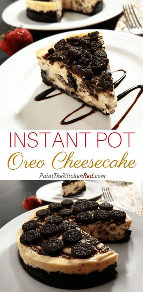 Chocolate Swirl Instant Pot Oreo Cheesecake Cheesecake Desserts Recipes, Cheesecake Oreo, Cheesecake Dessert, Oreo Crust, Best Instant Pot Recipe, Chocolate Swirl, Cheesecake Desserts, Best Cheese, Melted Chocolate