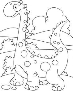 Dinosaur Coloring Pages:  Here are the top 25 free dinosaur coloring pages to print that your kid will Love Dinosaurs Preschool, Preschool Coloring Pages, Dinosaur Crafts, Dinosaur Coloring Pages, Dinosaur Coloring, Colouring Printables, A Dinosaur, Coloring Pages To Print, Cute Coloring Pages