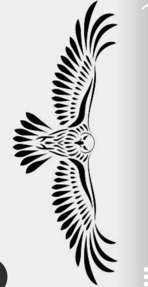 Nordic Eagle Tattoo, Eagle Tattoo Stencil, Flying Eagle Tattoo, Eagle Stencil, Black Eagle Tattoo, Image Illusion, Native American Tattoo, Animal Stencil, Eagle Tattoos