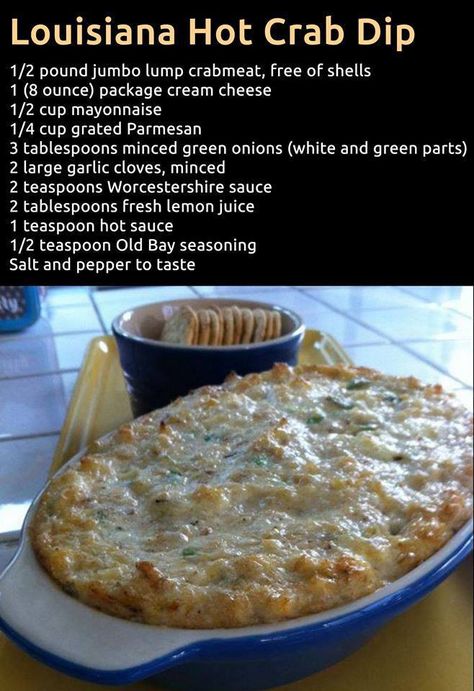 Hot Crab Dip, Dips And Appetizers, Crab Dip, Dip Recipes Easy, Crab Recipes, Dips Appetizers, Appetizers And Dips, Yummy Dips, Food Appetizers