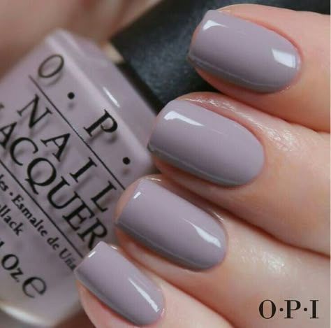 Greyish Purple Grey Nail, Grey Nail Polish, Gel Set, Gray Nails, Nail Polish Swatches, Her Nails, Opi Nail Polish, Neutral Nails, Nails And Makeup