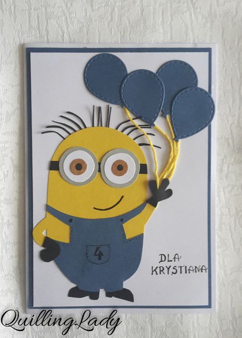 Minion Cards Birthday, Minion Birthday Card, Minion Valentine, Minion Card, Birthday Surprises For Him, Graduation Cards Handmade, Minions Party, Happy Birthday Minions, Happy Birthday Cards Handmade