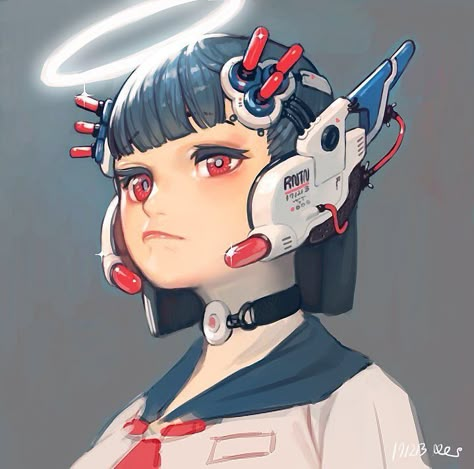 귀여운 음식 그림, Arte Robot, Arte Cyberpunk, Cyberpunk Aesthetic, Cyberpunk Character, 캐릭터 드로잉, Model Sheet, Robot Concept Art, Cyberpunk Art