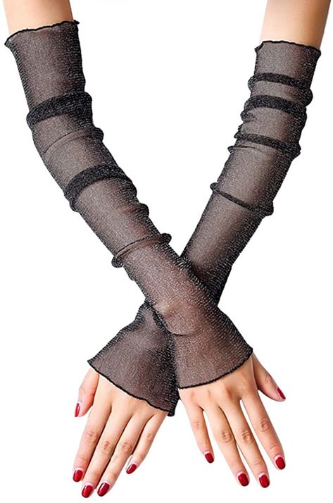 Black Sheer Gloves, Velvet Opera Gloves, Black Opera Gloves, Glove Sleeves, Sheer Gloves, Gloves Long, Elbow Length Gloves, Evening Gloves, Fashion Gloves