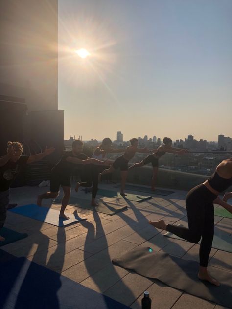 New York Pilates, Modernhaus Soho, Yoga Terrace, Rooftop Yoga, Morning Pilates, Rooftop City, New York Rooftop, Energy Boosting Foods, Roof Terraces