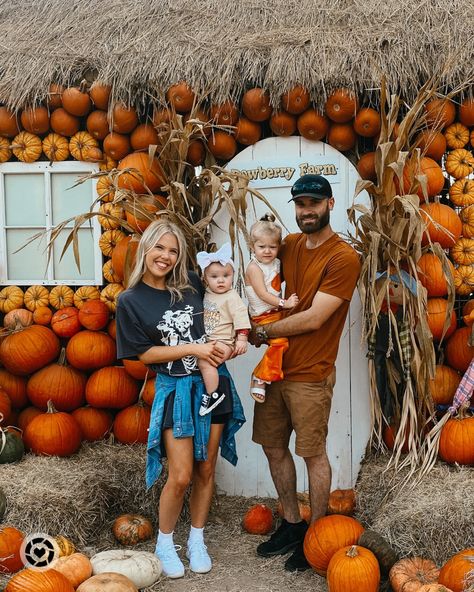 All of our pumpkin patch outfits (except the husband’s) and from AMAZON! Couldn’t find my denim jacket to link, but there’s a ton out there to choose from. My shirt is oversized, size small, color skull dark grey! #pumpkinpatch #pumpkinpatchoutfit #amazonpumpkin #baby #toddler Follow my shop @dr.jennywilson on the @shop.LTK app to shop this post and get my exclusive app-only content! #liketkit #LTKfamily #LTKSeasonal #LTKHalloween @shop.ltk https://liketk.it/3Sanq Summer Pumpkin Patch Outfit, Pumpkin Patch Outfit Mom And Son, Toddler Pumpkin Patch Outfit, Pumpkin Patch Outfit Family, Pumpkin Patch Outfits, Pregnancy Pumpkin Patch Outfit, Pumpkin Patch Outfit Toddler Girl, Baby Girl Pumpkin Patch Outfit, Cutest Pumpkin In The Patch