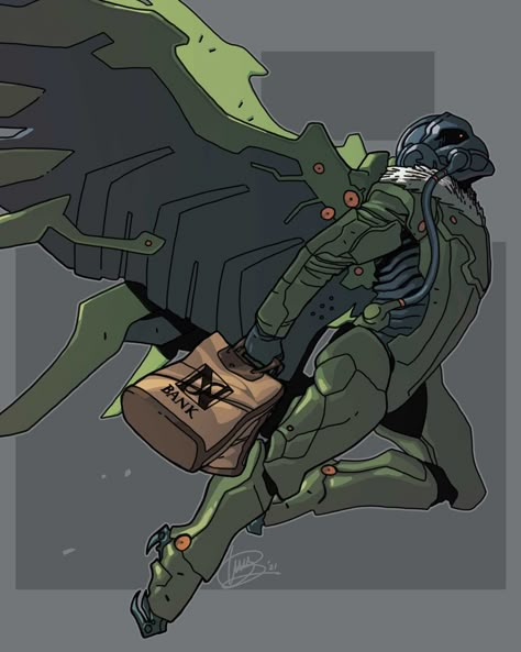 Green Goblin Redesign, Spiderman Vulture, Marvel Vulture, Vulture Spiderman, Vulture Marvel, Metal Gear Solid 4, Spiderman Fanart, Marvel Concept Art, Comic Villains