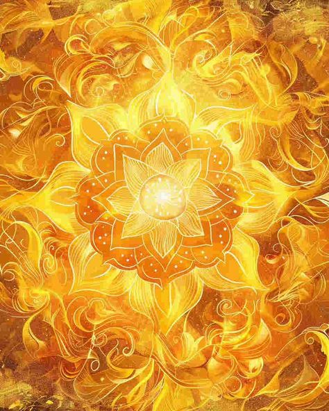 3rd Chakra Mandala🔥｜original spiritual artwork 🧚🏻original AI art combine with spirituality 👉commercial use unavailable #healingart #spiritualart #spiritualawakenings #spiritualhealing #arthealing #aiartist Sacral Chakra Art, Chakra Artwork, 8th Chakra, Chakra Images, Spiritual Elevation, 3rd Chakra, Chakra Mandala, Portal Art, Manipura Chakra